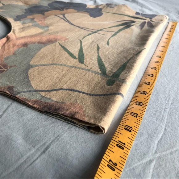 Vintage cotton cropped floral top - Picture 9 of 11